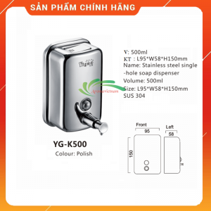 Bình đựng nước rửa tay YG500K