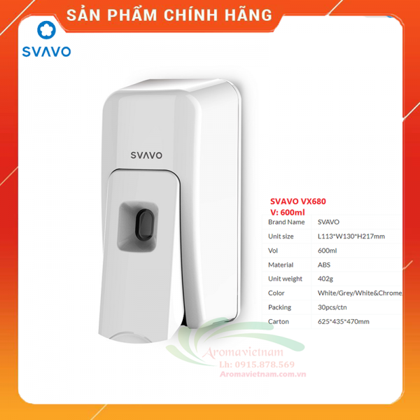 Bình đựng nước rửa tay tự động svavo PL151045