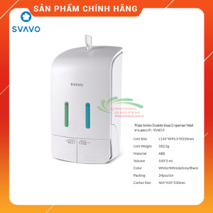 Hộp đựng nước rửa tay hai ngăn SVAVO PL-151052